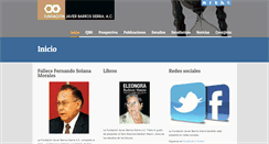 Desktop Screenshot of fundacionbarrossierra.org.mx