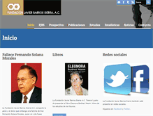 Tablet Screenshot of fundacionbarrossierra.org.mx
